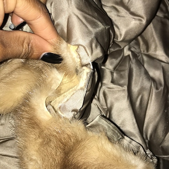 MINK STOLE/ Shrug w/ pockets - Picture 4 of 4